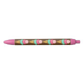 Noir Stylo à écrire mignon cône de glace (Devant)