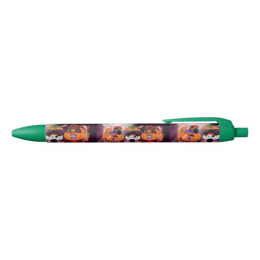 Noir Stylo à écriture Citrouille Pirate (Haut)