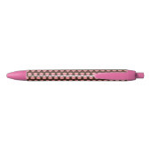 Noir Stylo à écriture stylo à chocolat rose (Dos)