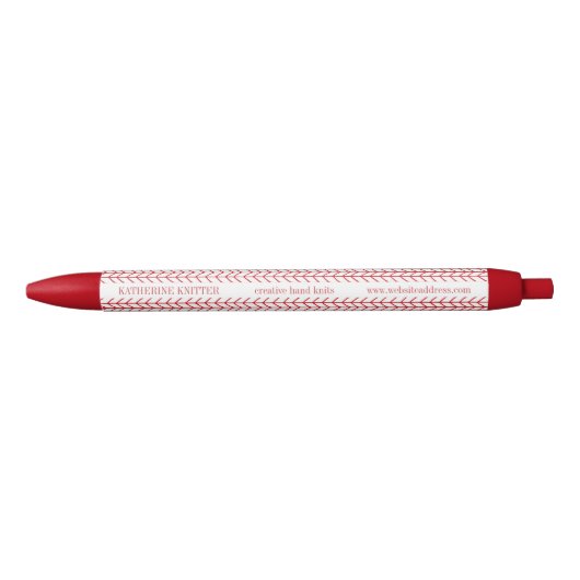 Noir Stylo à encre d'identification professionnelle RED (Devant)