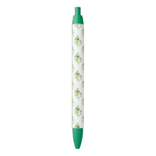 Noir Stylo à encre noire grenouilles