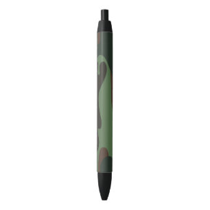 Noir Stylo à encre noire motif Camo