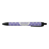 Noir Stylo à encre noire Pointe pour dames (Lavande et  (Bas)