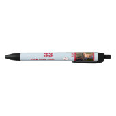 Noir Stylo à encre personnalisé avec nom Numéro Photo p (Bas)