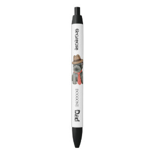 Noir Stylo à encres noires de Terrier Dad d'Écosse