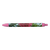 Noir Stylo à fleurs de coeur rose (Devant)