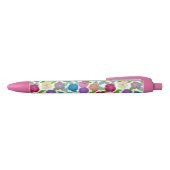 Noir Stylo à fleurs de géranium (Haut)