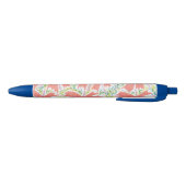 Noir Stylo à fleurs de Sunburst Tropical (Bas)