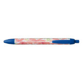 Noir Stylo à fleurs de Sunburst Tropical (Dos)