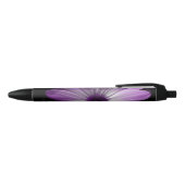 Noir Stylo à fleurs mauve (Haut)