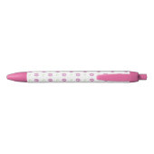 Noir Stylo à fleurs mignonne (Dos)