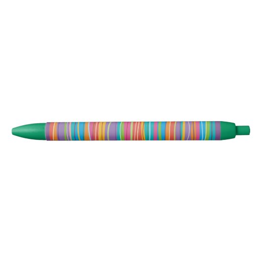 Noir Stylo à ligne ondulée (Devant)