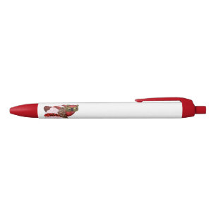 Noir Stylo à molette rouge Hibou