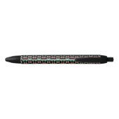 Noir Stylo à motif botanique Emerald & Blush (Dos)
