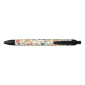 Noir Stylo à motif de grue japonaise Sakura – Tradition (Dos)