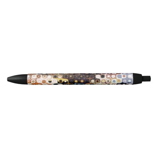 Noir Stylo à motif de points (Devant)