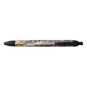 Noir Stylo à motif de points (Dos)