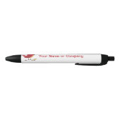 Noir Stylo à oiseaux rouges (Bas)