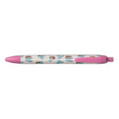 Noir Stylo à paillettes de fraise (Dos)