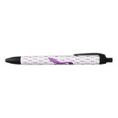 Noir Stylo à rubans de sensibilisation à la fibromyalgi (Haut)
