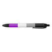 Noir Stylo asexuel de drapeau (Bas)