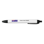 Noir Stylo australien de drapeau avec le texte (Bas)
