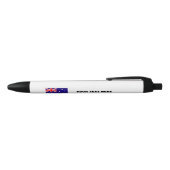 Noir Stylo australien de drapeau avec le texte (Haut)