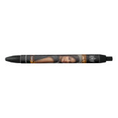 Noir Stylo Autographe de Concours Doré Paillettes Photo (Devant)