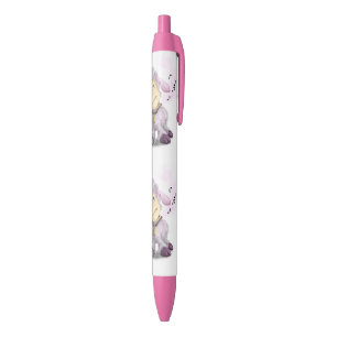 Noir Stylo avec agneau mignon et clochette