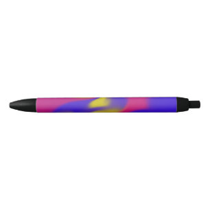 Noir Stylo avec conception de boue colorée