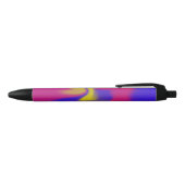 Noir Stylo avec conception de boue colorée (Haut)
