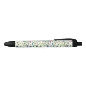 Noir Stylo avec motif fleur sauvage (Haut)