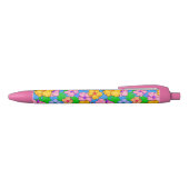 Noir Stylo bille floral de ketmie tropicale (Haut)