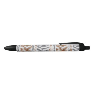 Noir Stylo Bille Tribal Bohème Rayé