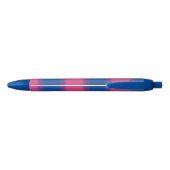Noir Stylo Bisexual Drapeau large bande (Dos)