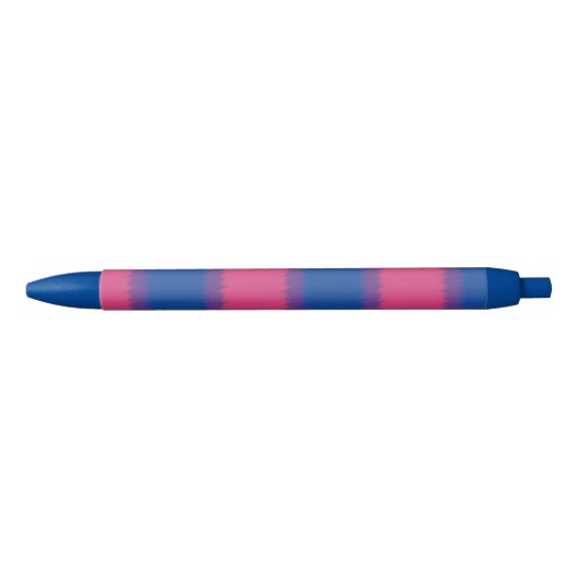 Noir Stylo Bisexual Drapeau large bande (Devant)