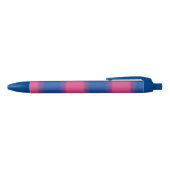 Noir Stylo Bisexual Drapeau large bande (Haut)