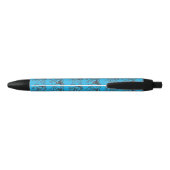 Noir Stylo bleu octopus inspiré de la Grèce mycénienne (Dos)