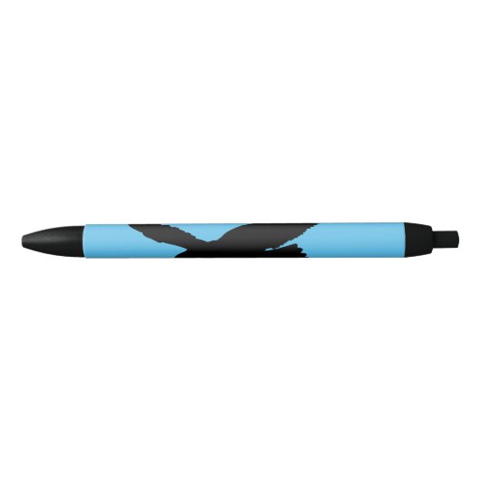 Noir Stylo bleu volant Aigle - Vos Couleurs (Devant)