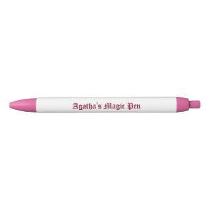 Noir Stylo cadeau de l'auteur, personnalisable, rose,