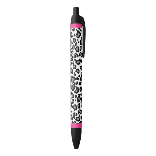 Noir Stylo Cadeau pour Enseignant avec Impression Léopa (Bas (Vertical))