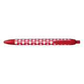 Noir Stylo Cadeau Retro Rouge à Points École Bureau (Dos)