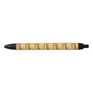 Noir Stylo cavalier d'encre d'épagneul du Roi Charles
