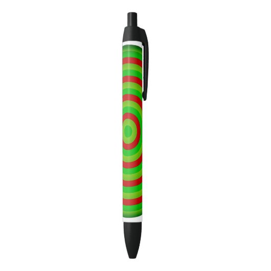 Noir Stylo Cercles Concentrés (Bas (Vertical))