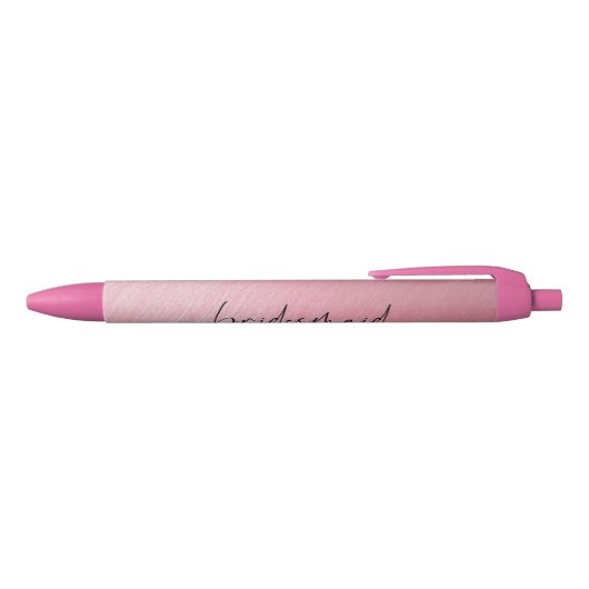 Noir Stylo - Chic Script bridesmaid Rose Rose (Haut)