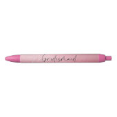 Noir Stylo - Chic Script bridesmaid Rose Rose (Devant)