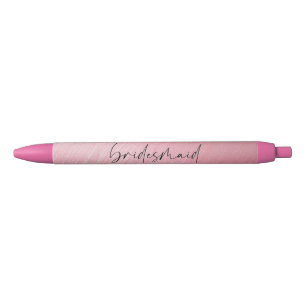 Noir Stylo - Chic Script bridesmaid Rose Rose