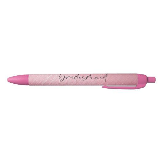 Noir Stylo - Chic Script bridesmaid Rose Rose (Bas)