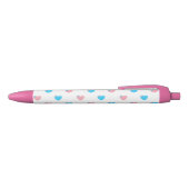 Noir Stylo Coeur de la fierté trans (Haut)