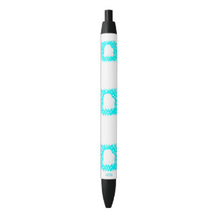 Noir Stylo Coeur Neige hiver
